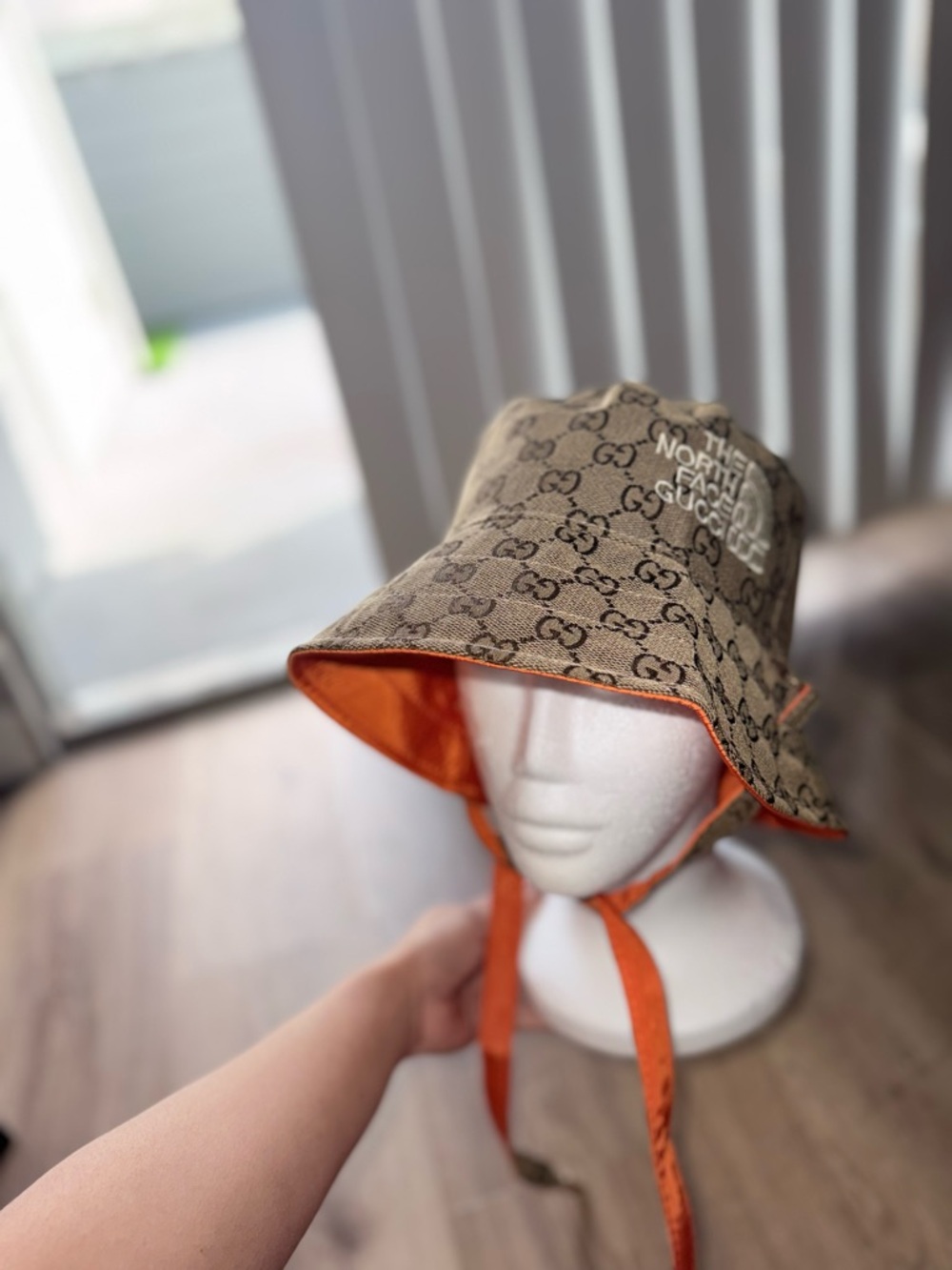 The North Face Gucci Monogram Bucket Hat in Brown - Picture 2 of 7